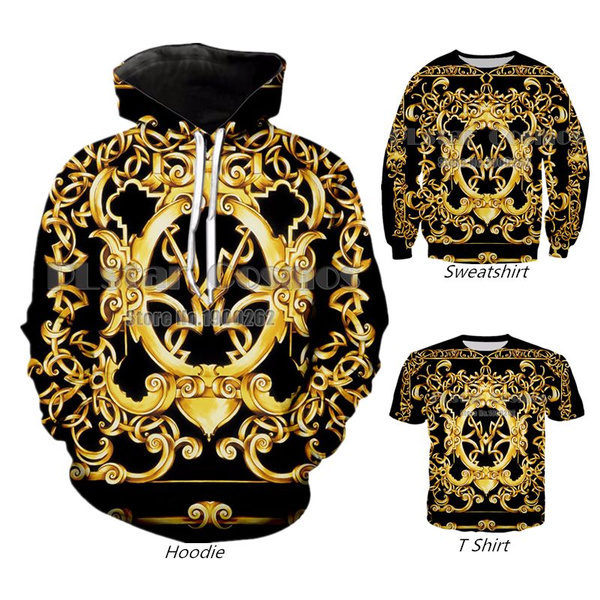 Gold chain with outlet hoodie