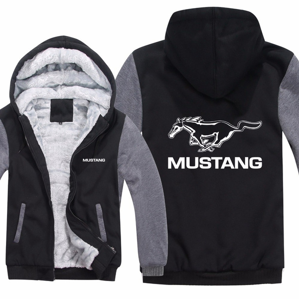 Ford Mustang Hoodies Jacket Winter Mans Unisex Casual Liner Man Coat Mustang