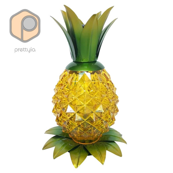 Prettyia Solar Pineapple Jar Light Led, Fresh Fruit Table Lamp