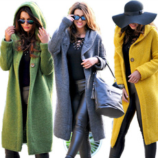 hooded, Winter, fashioncardigan, Coat