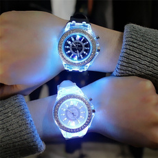 LED Watch, quartz, silicone watch, Waterproof Watch