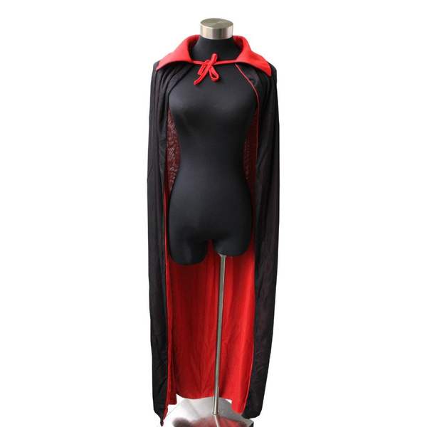 Vampire Cape Dracula Devil Cloak Fancy Adult Costume Masquerade Party Halloween 