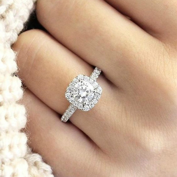 cushion halo diamond ring