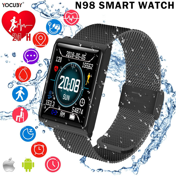 N98 Smartwatch,Fitness Tracker, Touch Screen Waterproof Smart Watch Android, Smart Bracelet, Watch, Sport Watch, Men Wathchs, GPS Watch for Adroid and IOS Phone | Wish