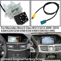 Reversing Vehicle-Specific Camera Integrated in Number Plate Light License Rear View Backup Camera for Mercedes Benz C Class W204 C180 C200 C280 C300 C350 C63 AMG 2007-2014 E-Class W212 2009-2015