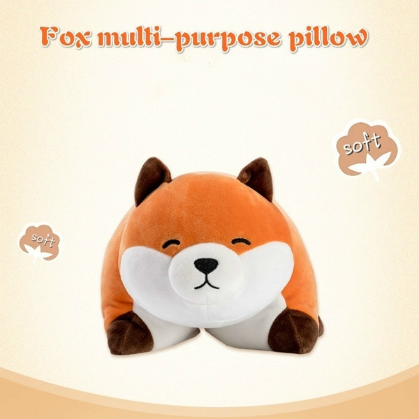 fox plush pillow