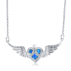 Cubic Zirconia, Angel, necklace for women, Wedding