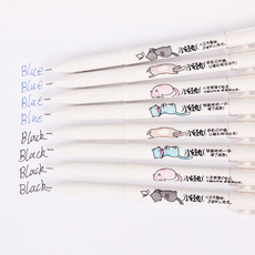 4Pc/Set  Kawaii Animal Gel Pen 0.38mm Needle Unisex Learning Writing Pen Stationery 