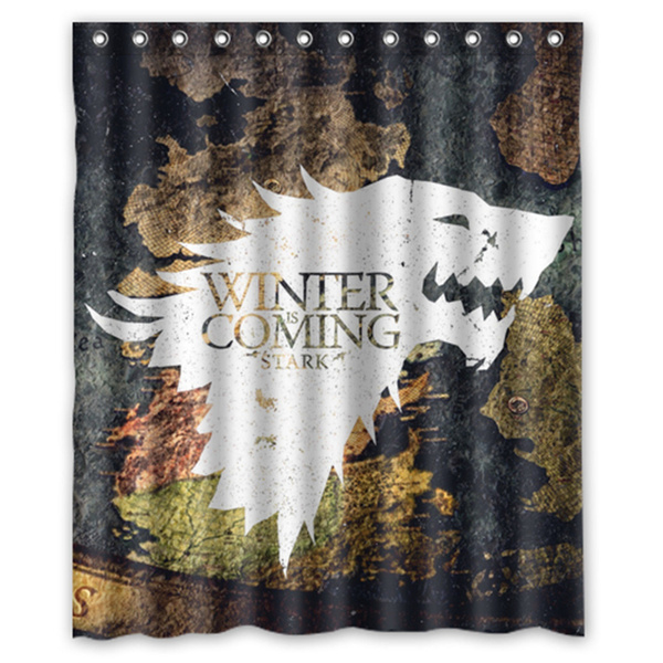 Game of Thrones Winter is Coming Waterproof Shower Curtain Wish