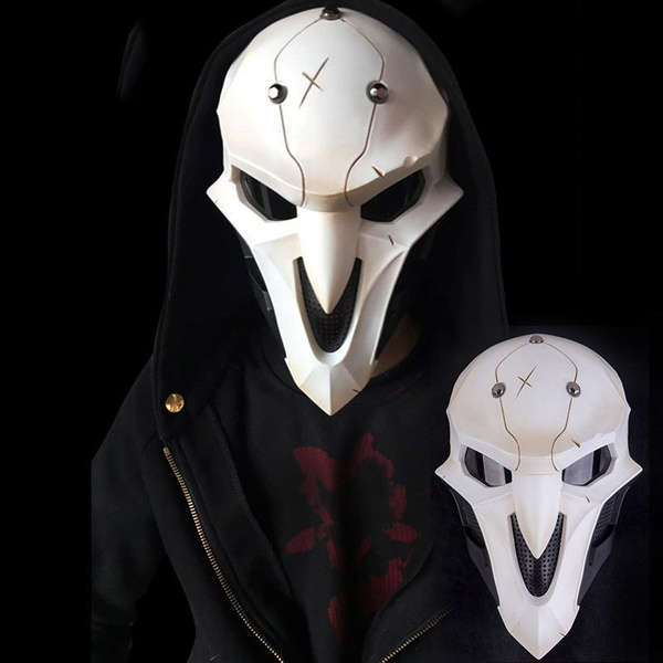 Mask Overwatch Reaper With Lenses Plastic Game Role Play Halloween Gift Wish