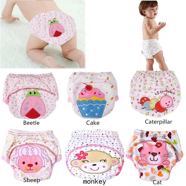 Lovely Infant Toddler Kids Baby Cloth Diaper Cover Toilet Training Pants Nappy 