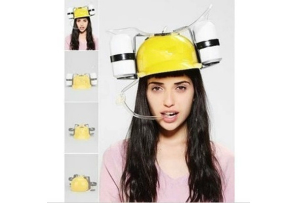 Drinking helmet with straws. Colors, Jokes and Funny - , Teleshopping, As seen on TV