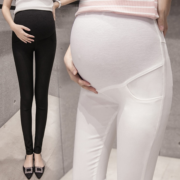 Maternity Pencil Pants for Pregnant Skinny Leg Pregnancy Clothes Leggings  for Pregnant Winter Wear