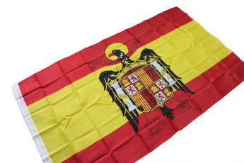 spainflag, Polyester, spanisheagleflag, nationalflag