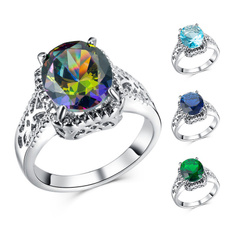 Cubic Zirconia, 925sterlingsilverjewelry, crystal ring, wedding ring
