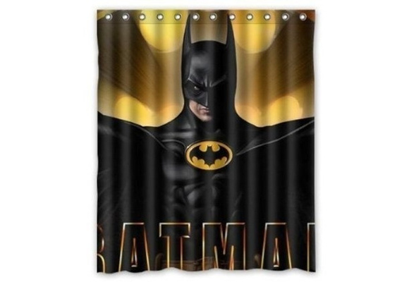 Custom Batman Waterproof Polyester, Batman Shower Curtain