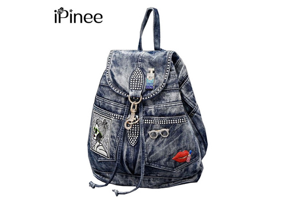 iPinee Women Fashion Bags Famous Brand Ladies Denim Handbag Blue Crossbody  Bag for Women Casual Motorcycle Bag | Wish | Denim tote bags, Shoulder  handbags, Women bags fashion