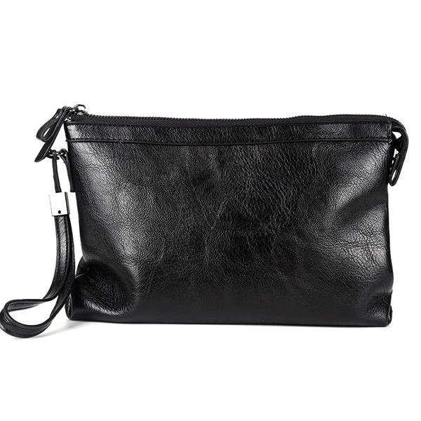 CHEER SOUL Genuine Leather Men Clutch Bags Belt Waist Bags Phone Pouch Key  Card Holder Wallet