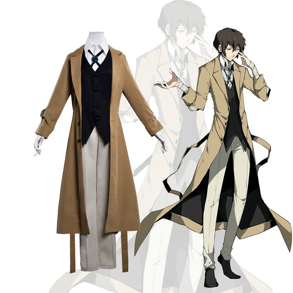 Anime Bungo Stray Dogs Armed Detective, Anime Trench Coat Mens