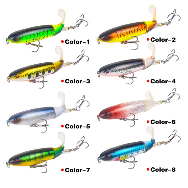 6 Stücke mit Box Whopper Plopper 100 Mm 13G Schwimm Popper FischköDer KüNst L5M2