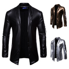 Fashion, Elastic, leather, Coat