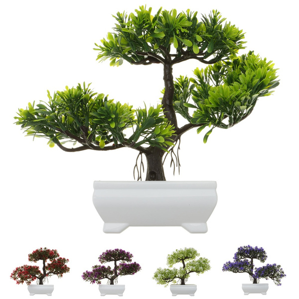 Simulation Fake Potted Bonsai Tree Artificial Plant Green Home Decor Pine Tree Simulation Fake Potted Bonsai Tree Artificial Plant Green Home Decor Pine Tree