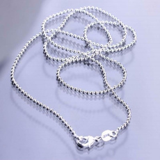 Beaded Bracelets, Chain Necklace, 925 sterling silver, Jewelry