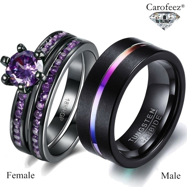 Titanium amethyst store ring