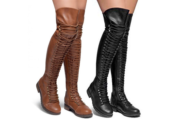 military thigh high boots