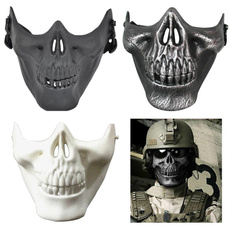 Cosplay, halffacemask, Skeleton, skull