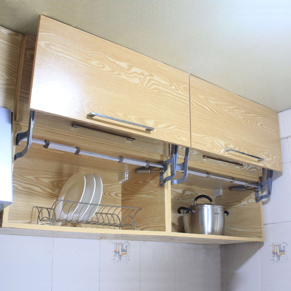 Hanging Cabinet Door Vertical Swing Lift Up Stay Pneumatic Kitchen Mechanism Hinges Gas Support Arm Wish Hanging Cabinet Door Vertical Swing, Swing Up Hinges For Cabinet