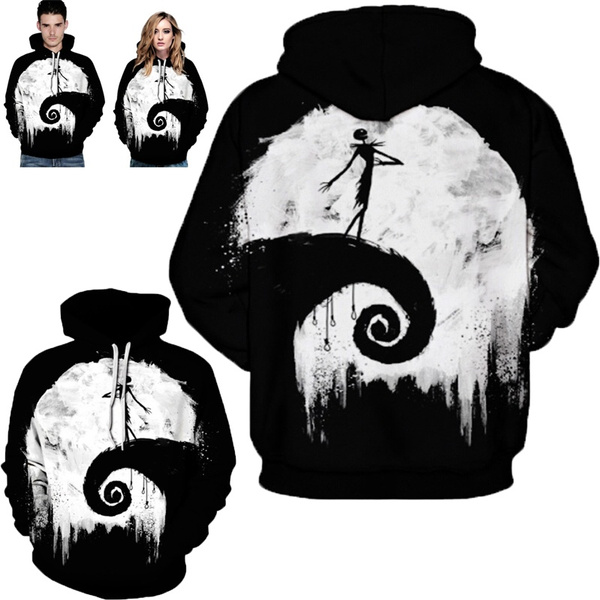 nightmare before christmas zip up moletom com capuz