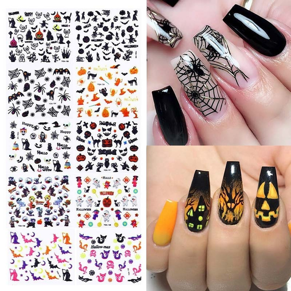 Halloween nail shop art stickers