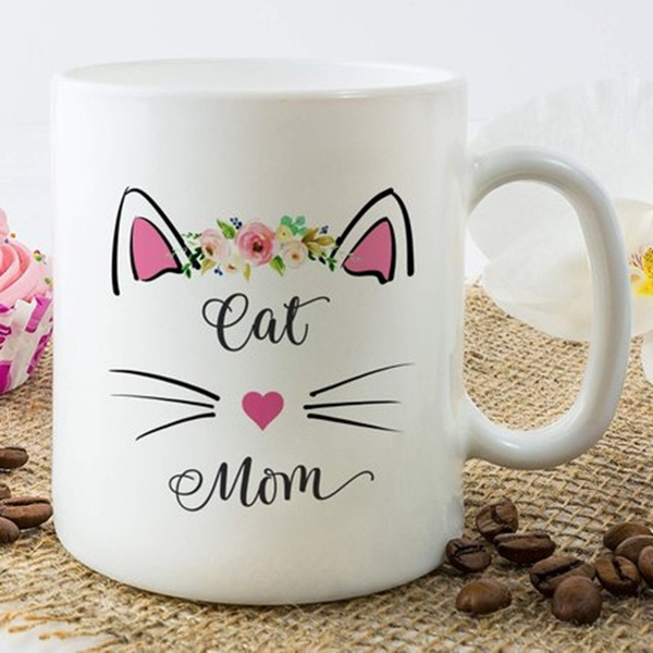 Coffee Mug Women Mom Men Dad For Mom Cat Owner Animal Love lover Gift Mugs