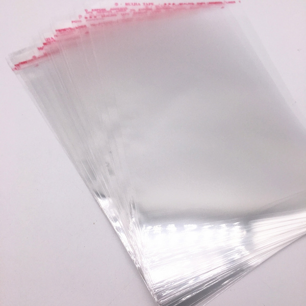 100Pcs/Bag OPP Clear Seal Self Adhesive Plastic Jewelry Home Packing Bags CN 