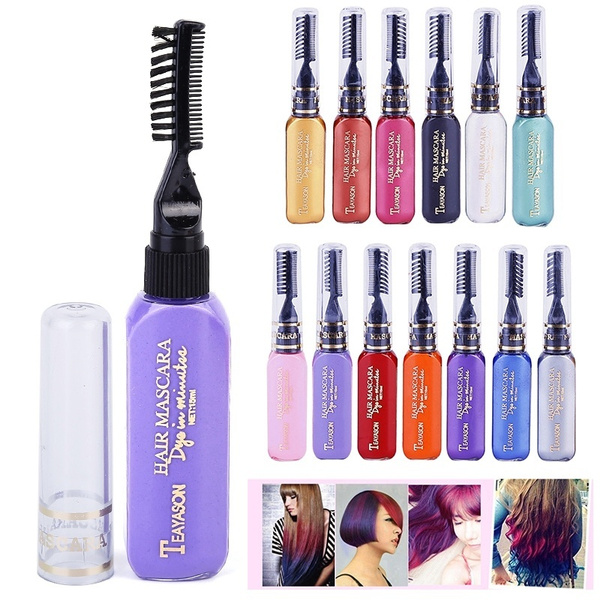 Hair Dye Mascara NonToxic Disposable Hair Colourants Hair Coloring