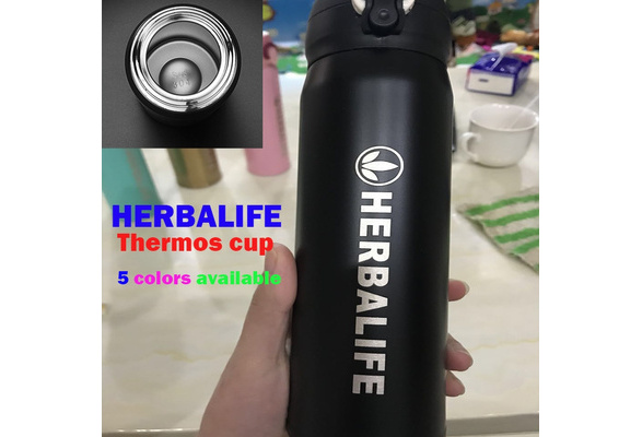 HERBALIFE 390ML/520ML Stainless Steel Thermos Coffee Mug Bullet