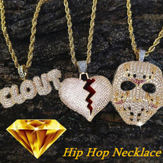 maskpendant, hip hop jewelry, Jewelry, gold