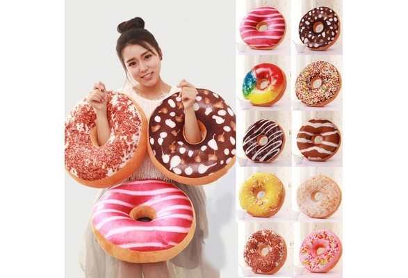 Decorative Pillows Donuts Food, Pillow Donut Chocolates