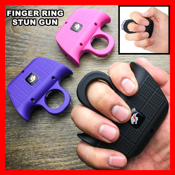 Usa Seller Fast Shipping Self Defense Stun Gun Finger Hole Knuckle Shocker Wish