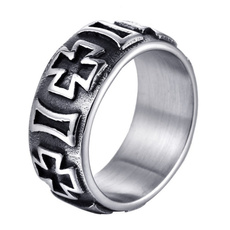 Steel, Fashion, Jewelry, Silver Ring