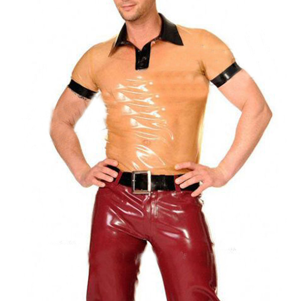 mens rubber shirt