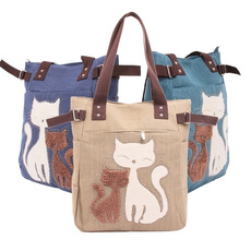Shoulder Bags, Fashion, Tote Bag, Cats