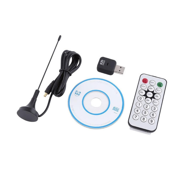 Digital DVB-T2/T DVB-C USB 2.0 TV Tuner Stick HDTV Receiver with Antenna  Remote Control HD USB Dongle PC/Laptop for Windows