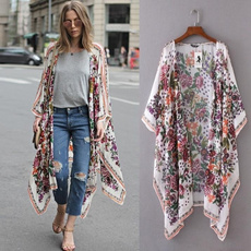 blouse, Women, cardigan, Floral print