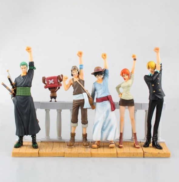 One Piece The Desert Princess And The Pirates 6pcs Set Figures Dramatic Showcase Zoro Luffy Usopp Nami Dolls Pvc Acgn Figure Toy Wish