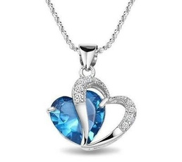 Blues, Heart, Jewelry, heart pendant