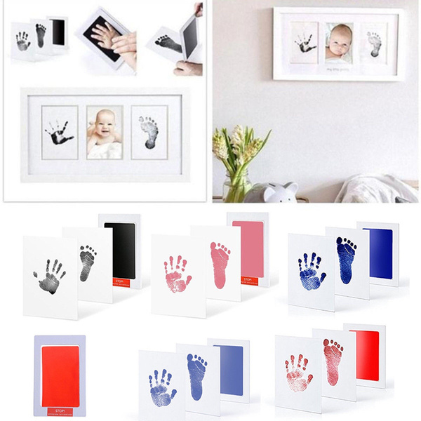 Baby Photo Frame with Handprint Footprint Inkpad