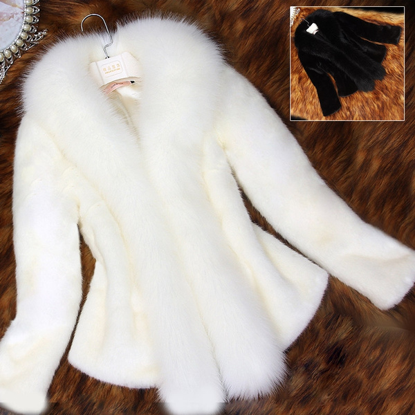 S 3xl Fake Fur Coats Women Warm New, Are Fake Fur Coats Warm