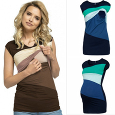 roundneckshirt, breastfeeding tops, sleevelessmaternity, Shirt
